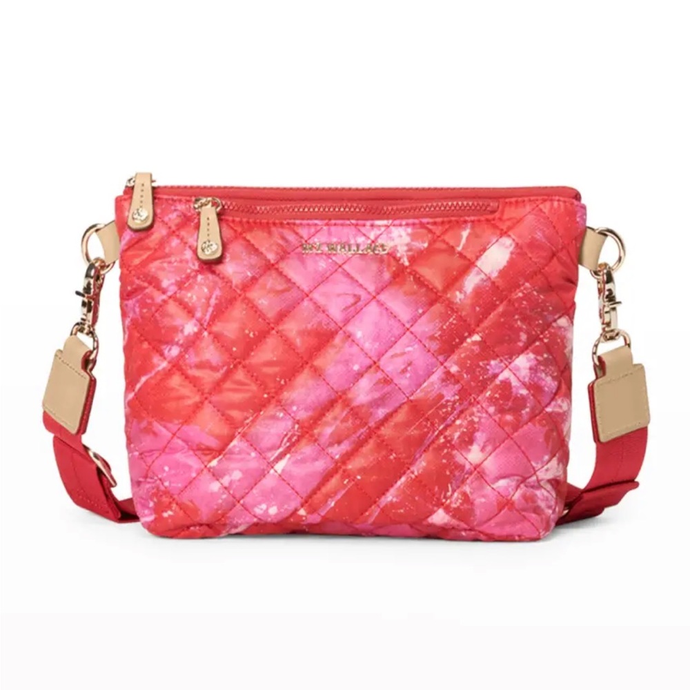 MZ Wallace Small Metro Scout Crossbody Magenta Acid